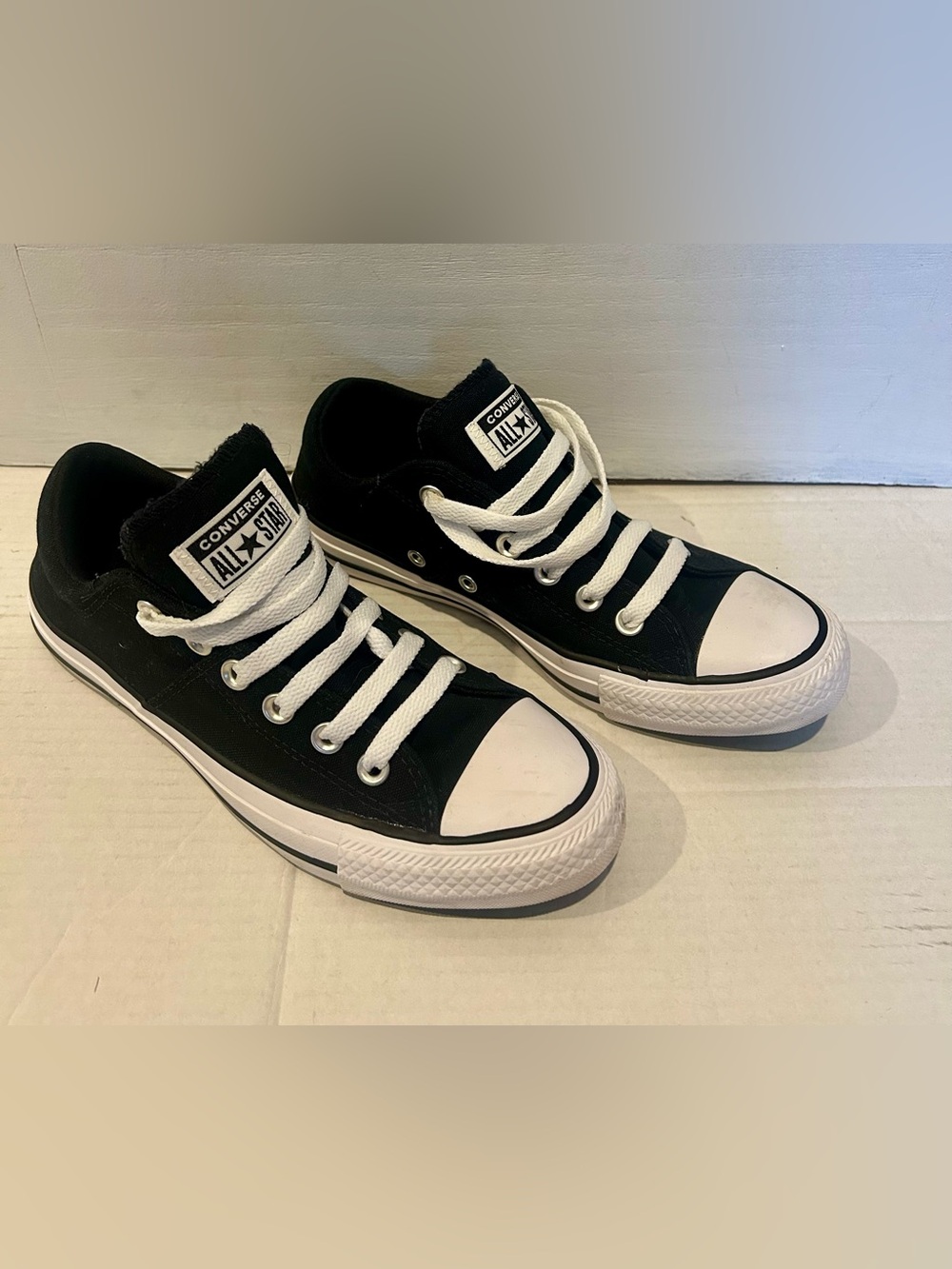 Converse Women’s Black and White Low Top Sneakers